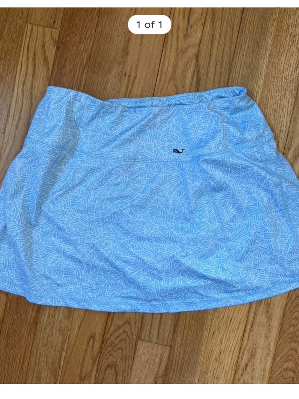 Vineyard Vines Light Blue Printed Skort